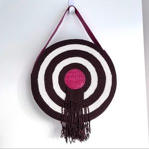 Colombian Handmade Woven, Suede and Crocodile Leather Large Tote